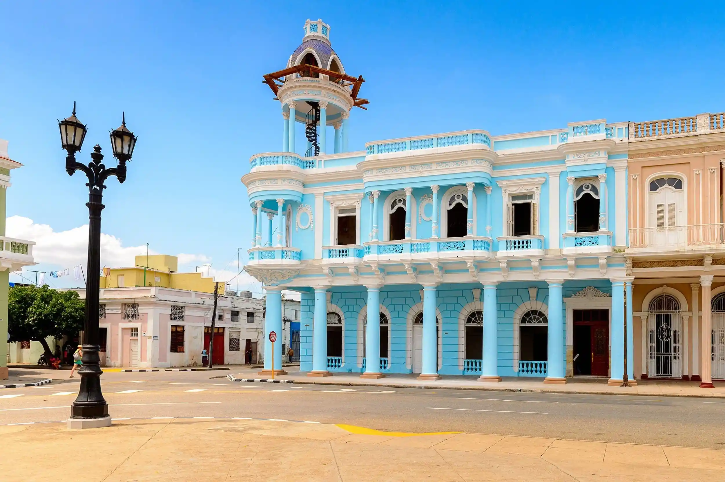Cienfuegos bay and seaside architecture