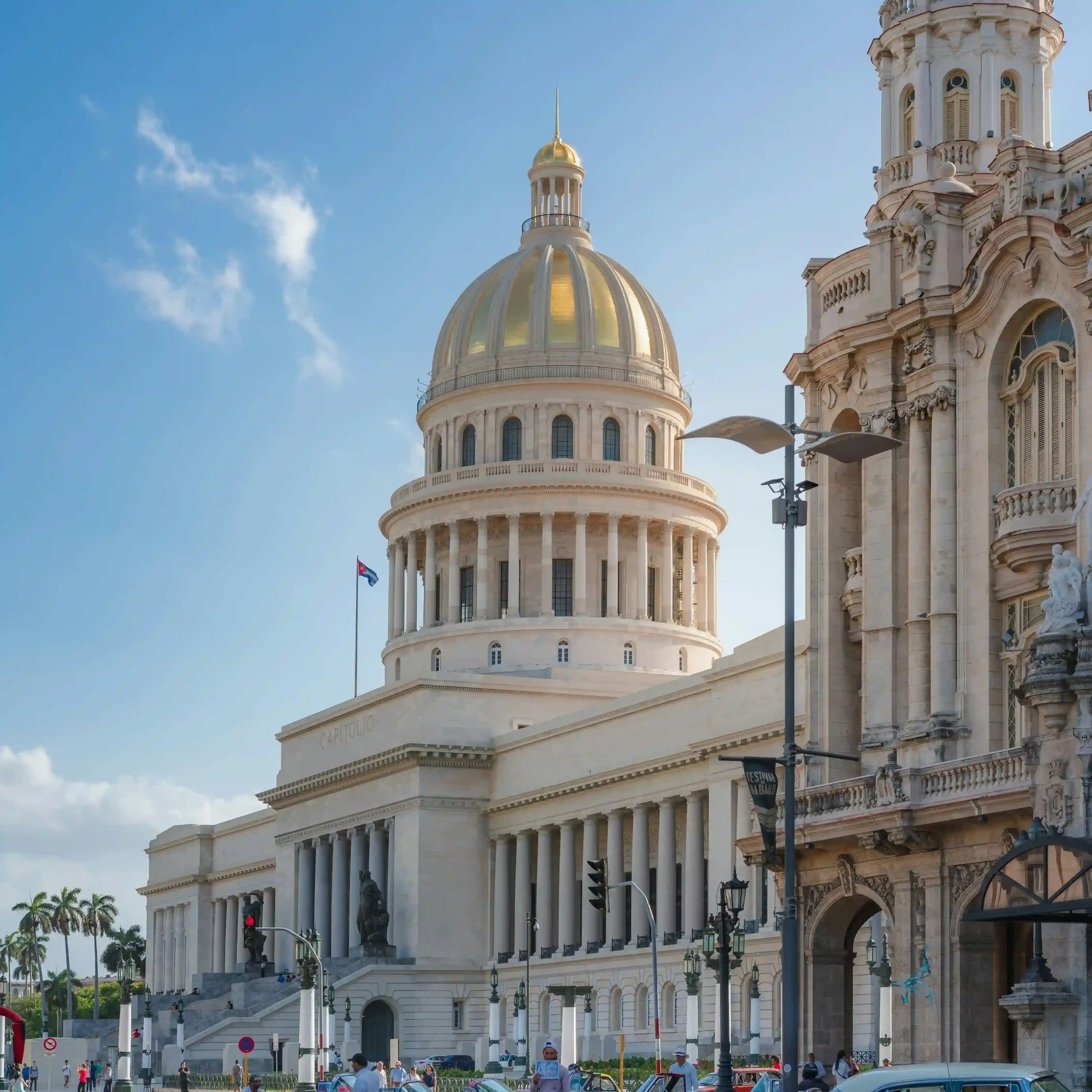View of Havana's Malecón and classic cars